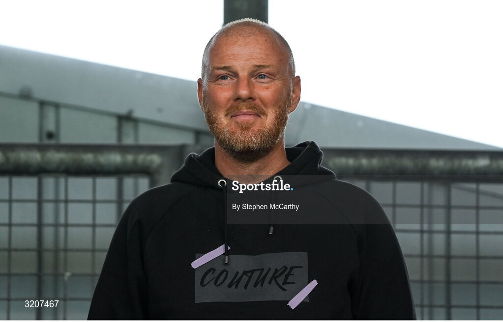 3 August 2025; Colraine goalkeeping coach Michael Dougherty during the SSE Airtricity Men's Premier Division match between Shamrock Rovers and Derry City at Tallaght Stadium in Dublin.  Photo by Stephen McCarthy/Sportsfile