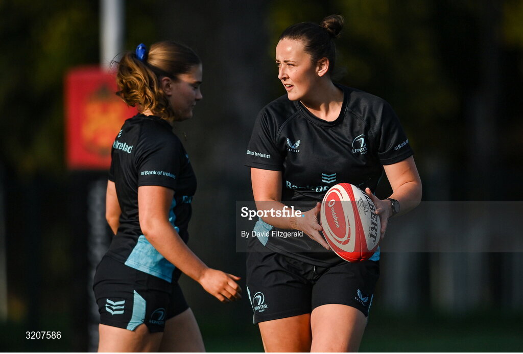 5 August 2025; Nikki Caughey during a Leinster Rugby women's squad training and gym session at The High School in Rathgar, Dublin. Photo by David Fitzgerald/Sportsfile