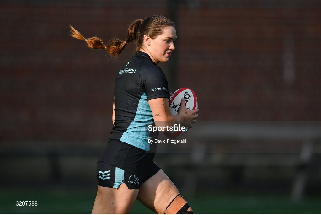 5 August 2025; Maggie Boylan during a Leinster Rugby women's squad training and gym session at The High School in Rathgar, Dublin. Photo by David Fitzgerald/Sportsfile