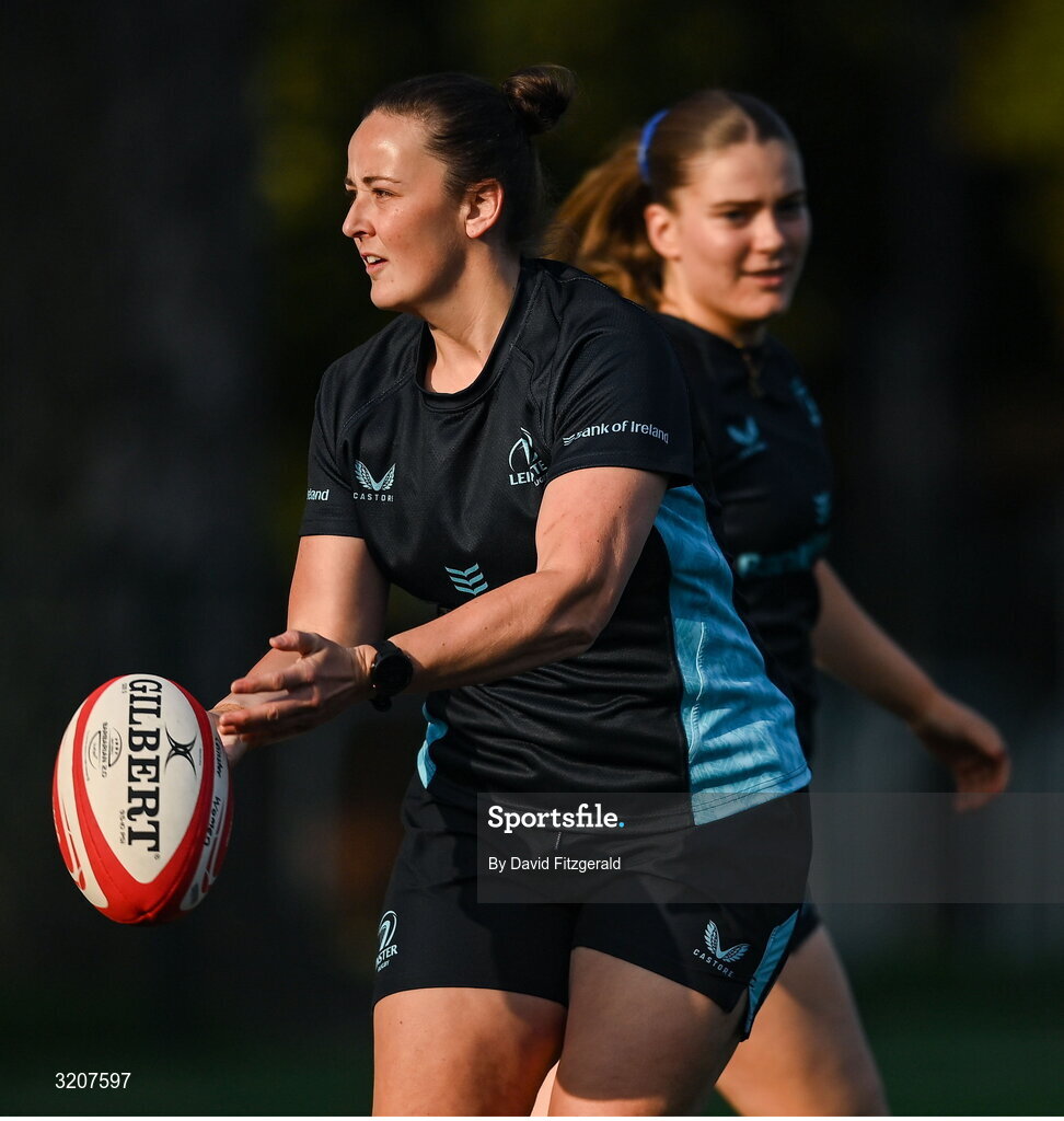 5 August 2025; Nikki Caughey during a Leinster Rugby women's squad training and gym session at The High School in Rathgar, Dublin. Photo by David Fitzgerald/Sportsfile