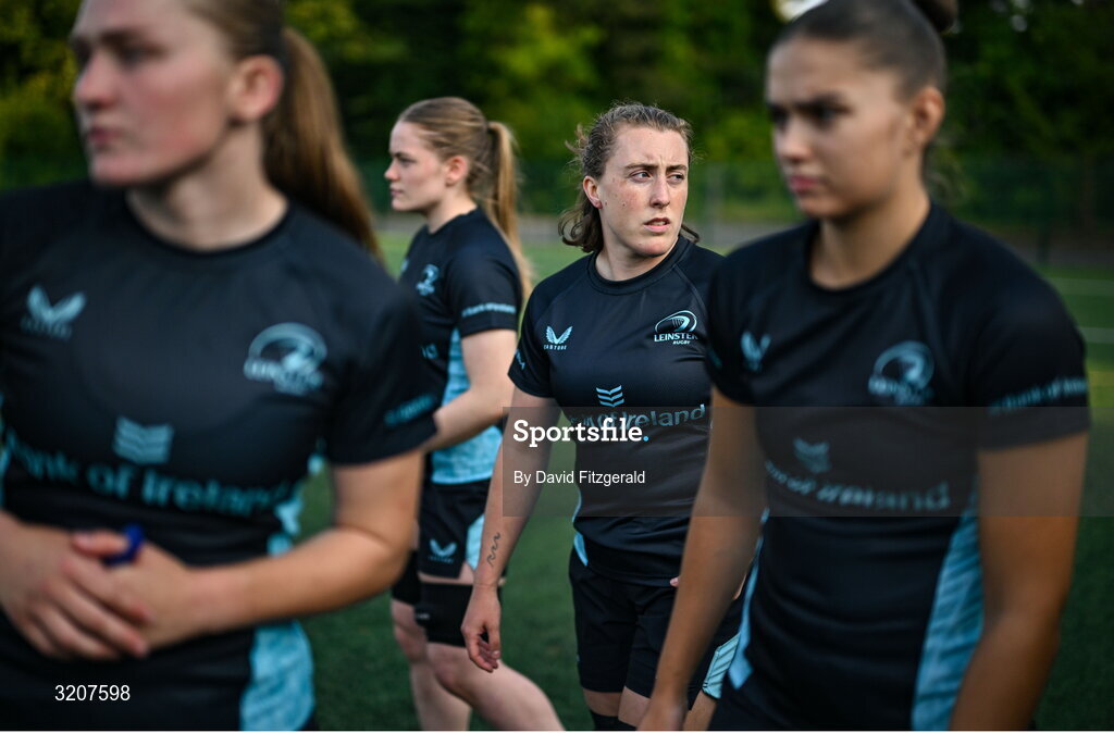 5 August 2025; Molly Boyne during a Leinster Rugby women's squad training and gym session at The High School in Rathgar, Dublin. Photo by David Fitzgerald/Sportsfile