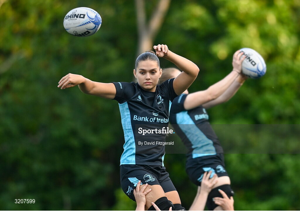 5 August 2025; Clíodhna Ní Chonchobhair during a Leinster Rugby women's squad training and gym session at The High School in Rathgar, Dublin. Photo by David Fitzgerald/Sportsfile