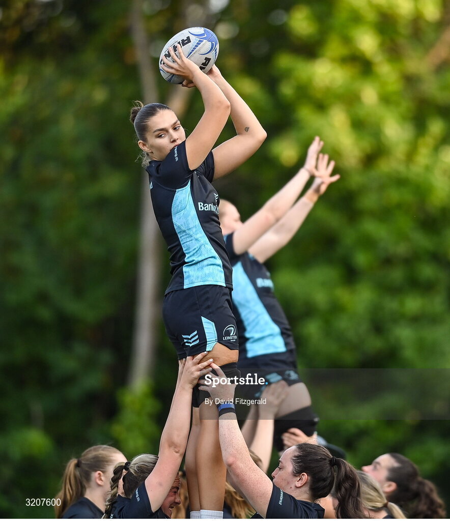 5 August 2025; Clíodhna Ní Chonchobhair during a Leinster Rugby women's squad training and gym session at The High School in Rathgar, Dublin. Photo by David Fitzgerald/Sportsfile
