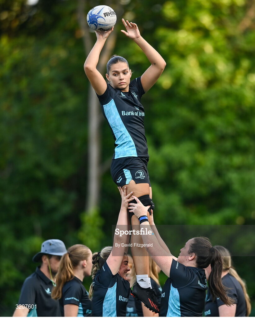5 August 2025; Clíodhna Ní Chonchobhair during a Leinster Rugby women's squad training and gym session at The High School in Rathgar, Dublin. Photo by David Fitzgerald/Sportsfile