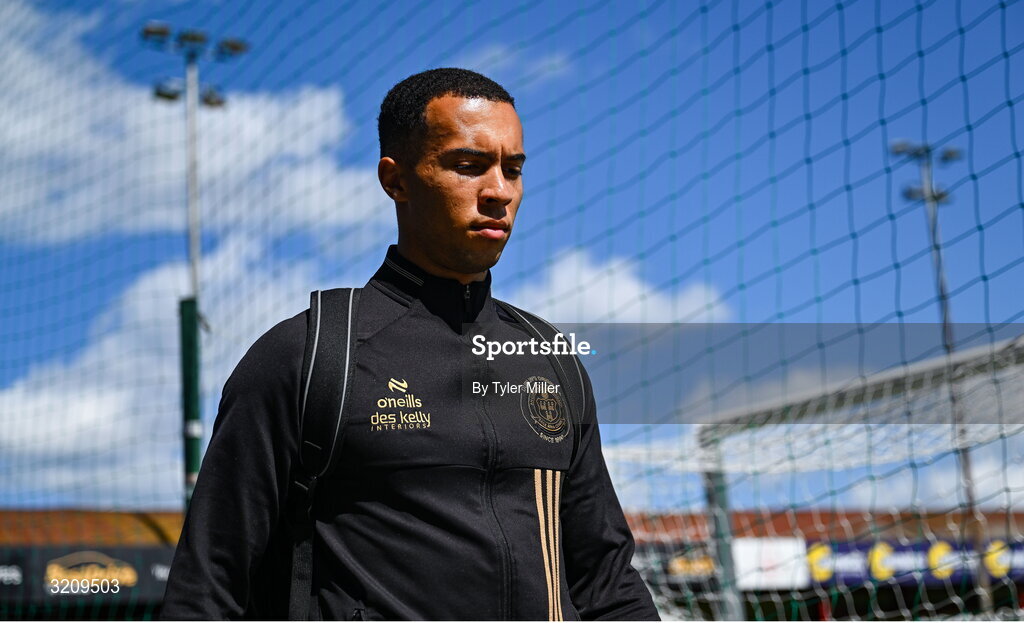 9 August 2025; Douglas James-Taylor of Bohemians before the SSE Airtricity Men's Premier Division match between Shelbourne and Bohemians at Tolka Park in Dublin. Photo by Tyler Miller/Sportsfile