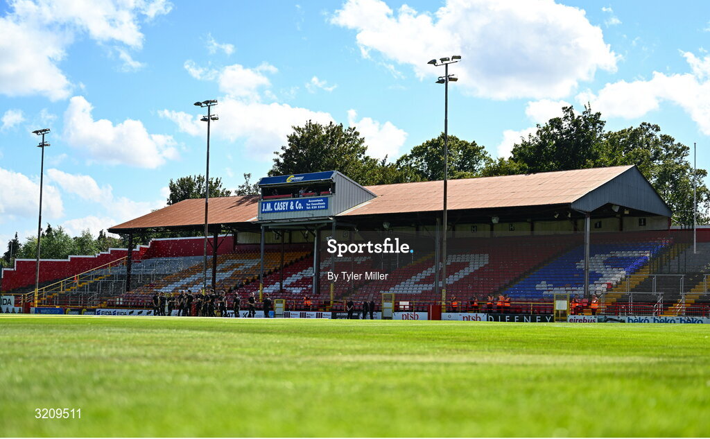 9 August 2025; A general view before the SSE Airtricity Men's Premier Division match between Shelbourne and Bohemians at Tolka Park in Dublin. Photo by Tyler Miller/Sportsfile
