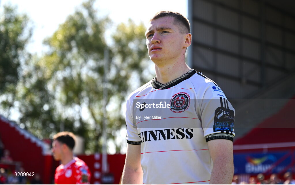 9 August 2025; Ross Tierney of Bohemians before the SSE Airtricity Men's Premier Division match between Shelbourne and Bohemians at Tolka Park in Dublin. Photo by Tyler Miller/Sportsfile