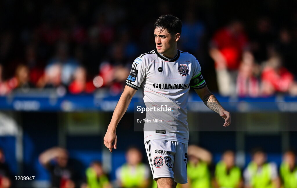 9 August 2025; Dawson Devoy of Bohemians during the SSE Airtricity Men's Premier Division match between Shelbourne and Bohemians at Tolka Park in Dublin. Photo by Tyler Miller/Sportsfile