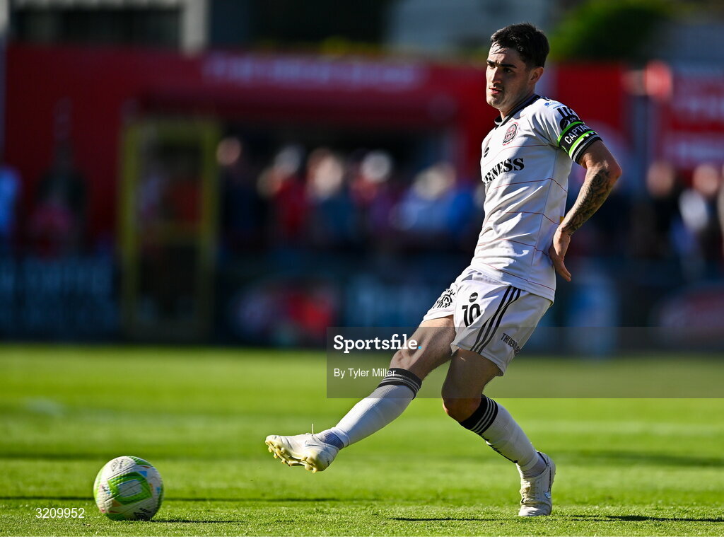 9 August 2025; Dawson Devoy of Bohemians during the SSE Airtricity Men's Premier Division match between Shelbourne and Bohemians at Tolka Park in Dublin. Photo by Tyler Miller/Sportsfile