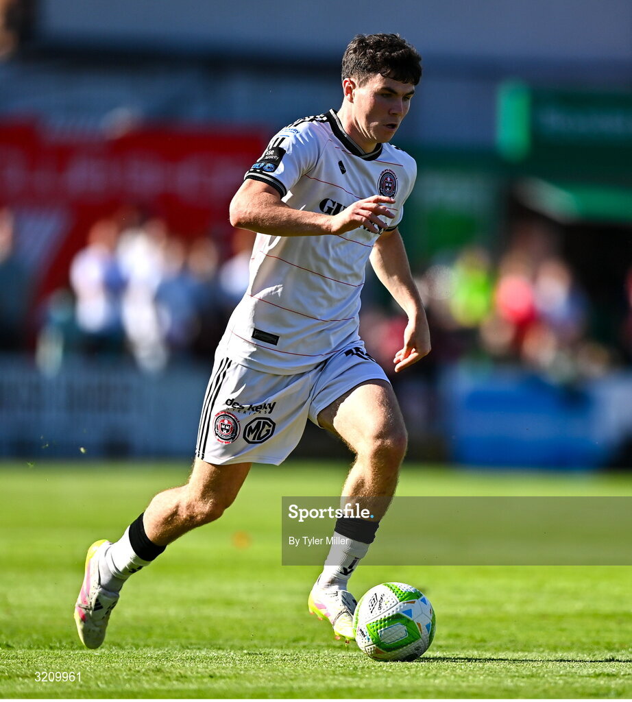 9 August 2025; James Clarke of Bohemians during the SSE Airtricity Men's Premier Division match between Shelbourne and Bohemians at Tolka Park in Dublin. Photo by Tyler Miller/Sportsfile