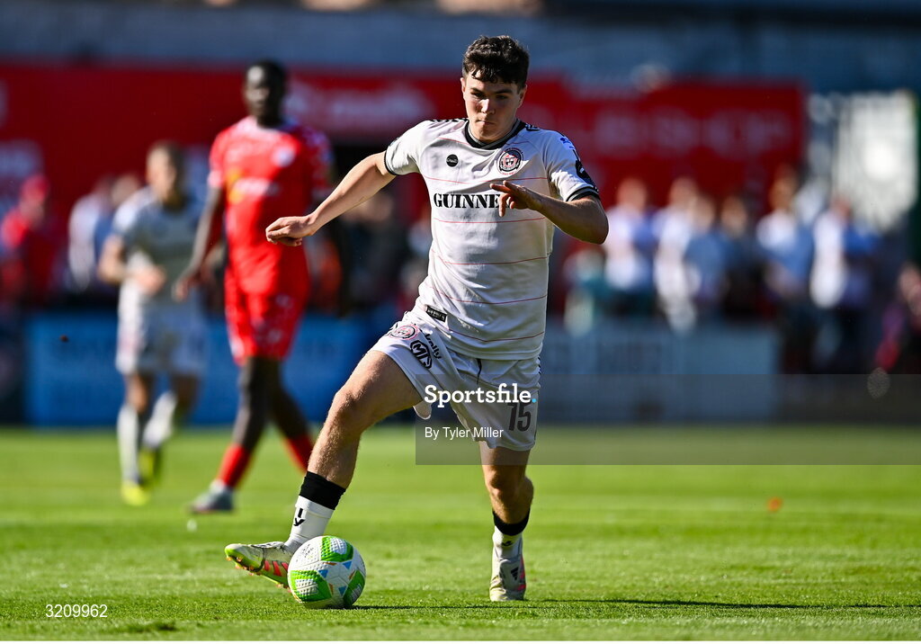 9 August 2025; James Clarke of Bohemians during the SSE Airtricity Men's Premier Division match between Shelbourne and Bohemians at Tolka Park in Dublin. Photo by Tyler Miller/Sportsfile