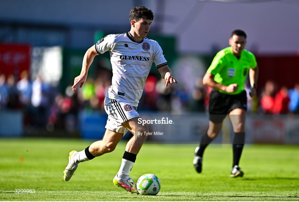 9 August 2025; James Clarke of Bohemians during the SSE Airtricity Men's Premier Division match between Shelbourne and Bohemians at Tolka Park in Dublin. Photo by Tyler Miller/Sportsfile