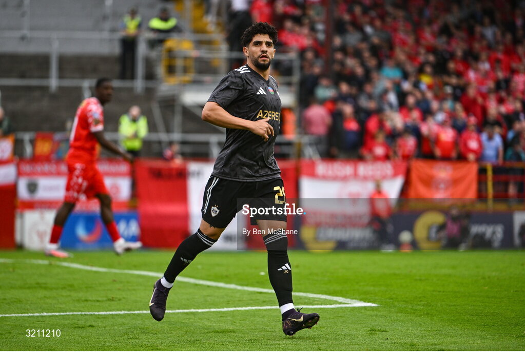 23 July 2025; Kady of Qarabag during the UEFA Champions League Second Qualifying Round first leg match between Shelbourne and Qarabag FK at Tolka Park in Dublin. Photo by Ben McShane/Sportsfile