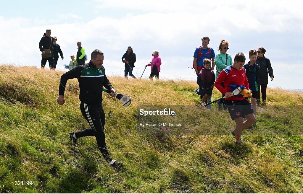 4 August 2025; Brendan Cummins of Tipperary competing in the Senior Hurling competition during the M. Donnelly GAA Poc Fada All-Ireland Finals at Annaverna Mountain in the Cooley Peninsula, Ravensdale, Louth. Photo by Piaras Ó Mídheach/Sportsfile