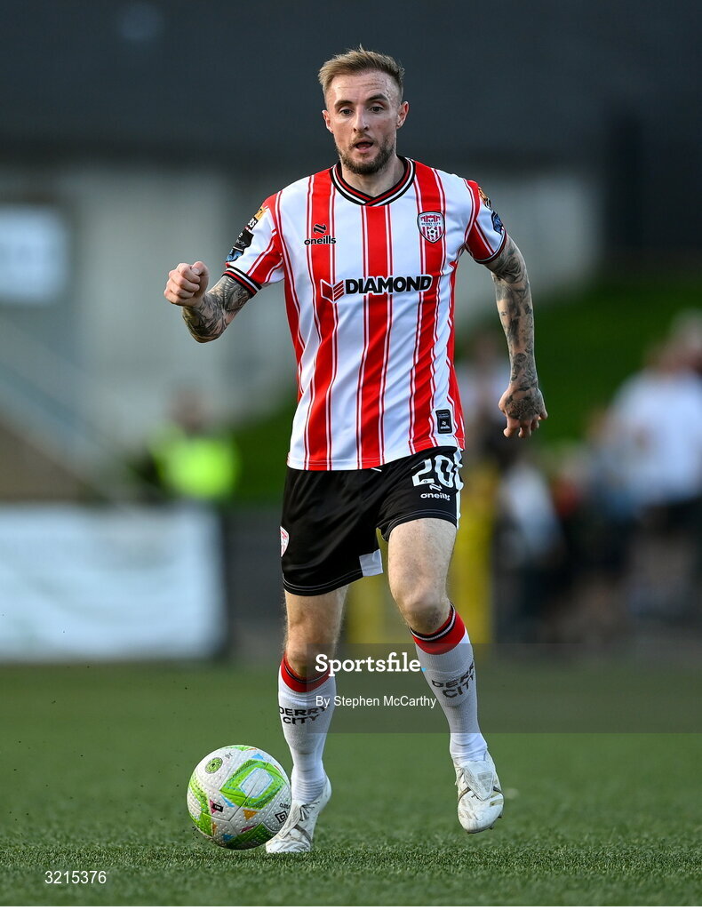 16 August 2025; Carl Winchester of Derry City during the Sports Direct Men’s FAI Cup third round match between Derry City and Drogheda United at The Ryan McBride Brandywell Stadium in Derry. Photo by Stephen McCarthy/Sportsfile