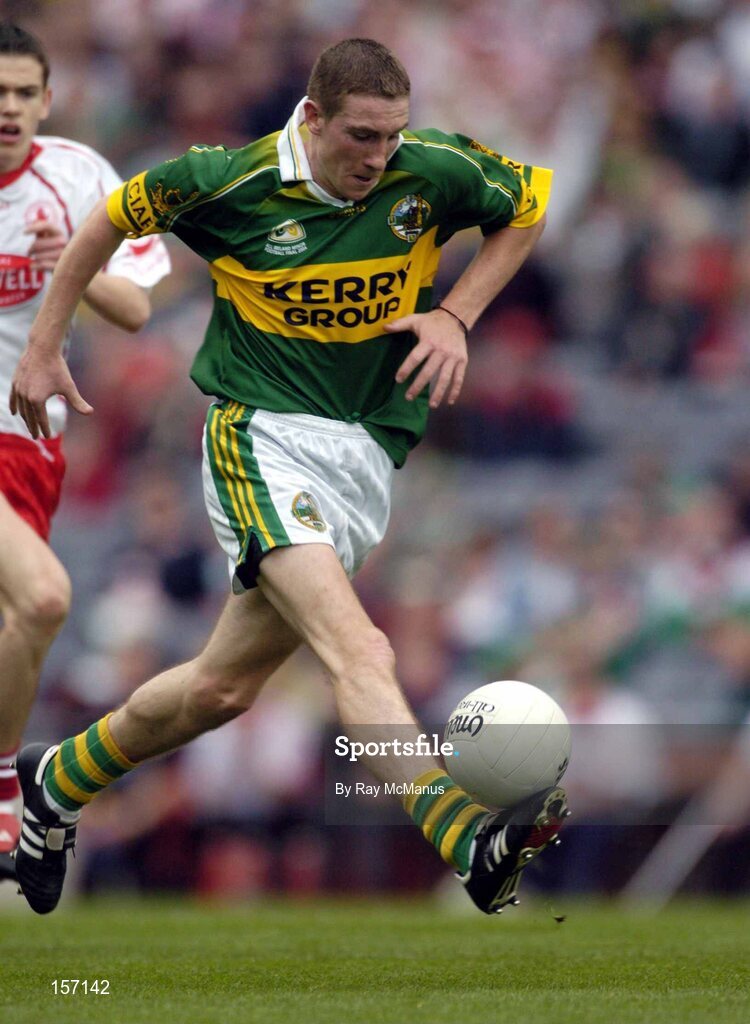 26 September 2004; Andrew Kennelly, Kerry. All-Ireland Minor Football Championship Final, Kerry v Tyrone, Croke Park, Dublin. Picture credit; Ray McManus / SPORTSFILE *** Local Caption *** Any photograph taken by SPORTSFILE during, or in connection with, the 2004 All-Ireland Minor Football Final which displays GAA logos or contains an image or part of an image of any GAA intellectual property, or, which contains images of a GAA player/players in their playing uniforms, may only be used for editorial and non-advertising purposes.  Use of photographs for advertising, as posters or for purchase separately is strictly prohibited unless prior written approval has been obtained from the Gaelic Athletic Association.