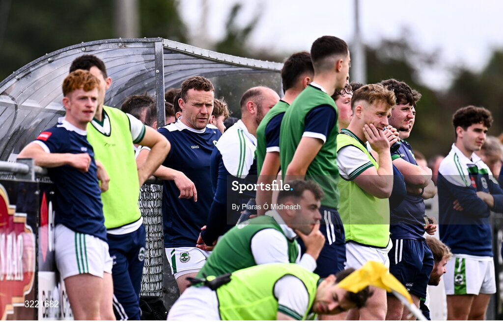 24 August 2025; Andy Moran of Ballaghaderreen in the dug-out during the Mayo County Senior Club Football Championship Round 2 match between Charlestown Sarsfields and Ballaghaderreen at Fr O'Hara Park in Charlestown, Mayo. Photo by Piaras Ó Mídheach/Sportsfile