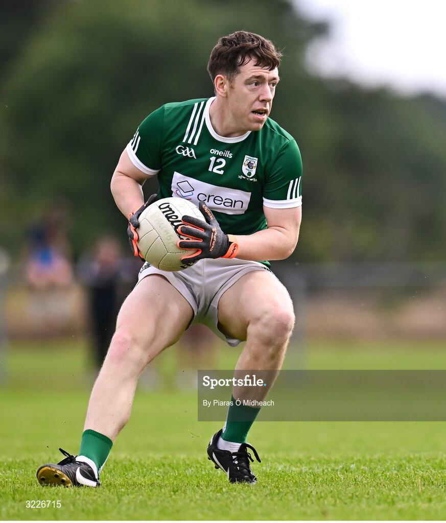 24 August 2025; Gareth O'Donnell of Charlestown Sarsfields during the Mayo County Senior Club Football Championship Round 2 match between Charlestown Sarsfields and Ballaghaderreen at Fr O'Hara Park in Charlestown, Mayo. Photo by Piaras Ó Mídheach/Sportsfile