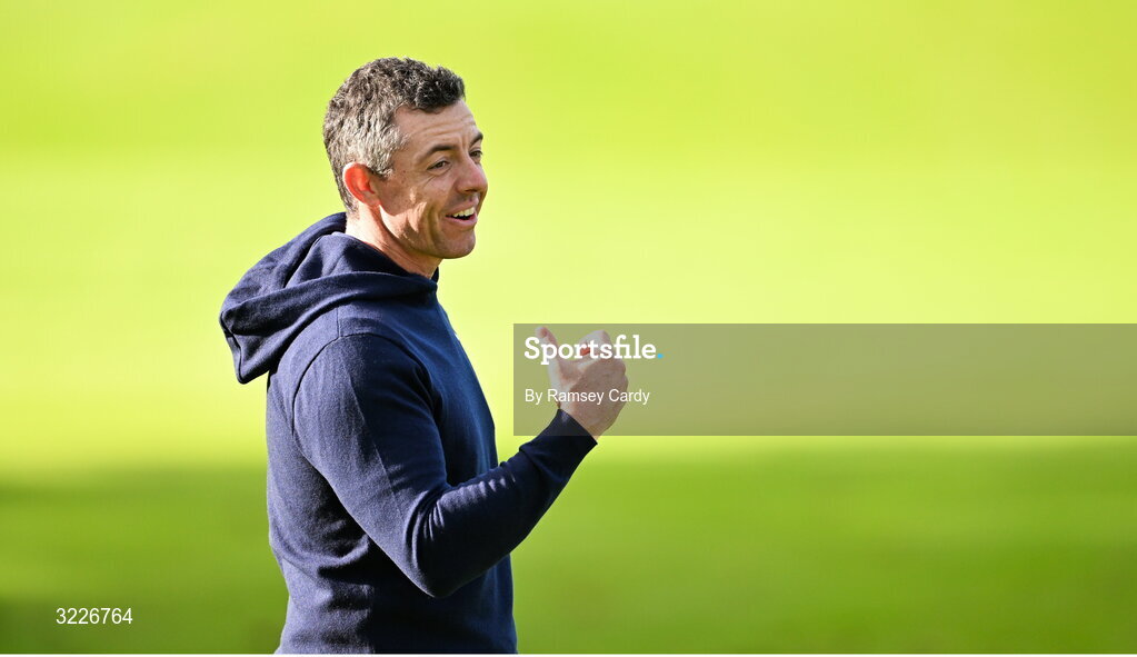 2 September 2025; Rory McIlroy of Northern Ireland during a practice round in advance of the Amgen Irish Open Golf Championship 2025 at The K Club in Straffan, Kildare. Photo by Ramsey Cardy/Sportsfile
