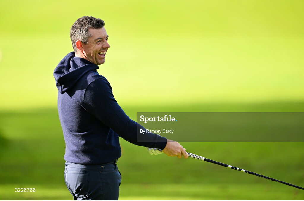 2 September 2025; Rory McIlroy of Northern Ireland during a practice round in advance of the Amgen Irish Open Golf Championship 2025 at The K Club in Straffan, Kildare. Photo by Ramsey Cardy/Sportsfile