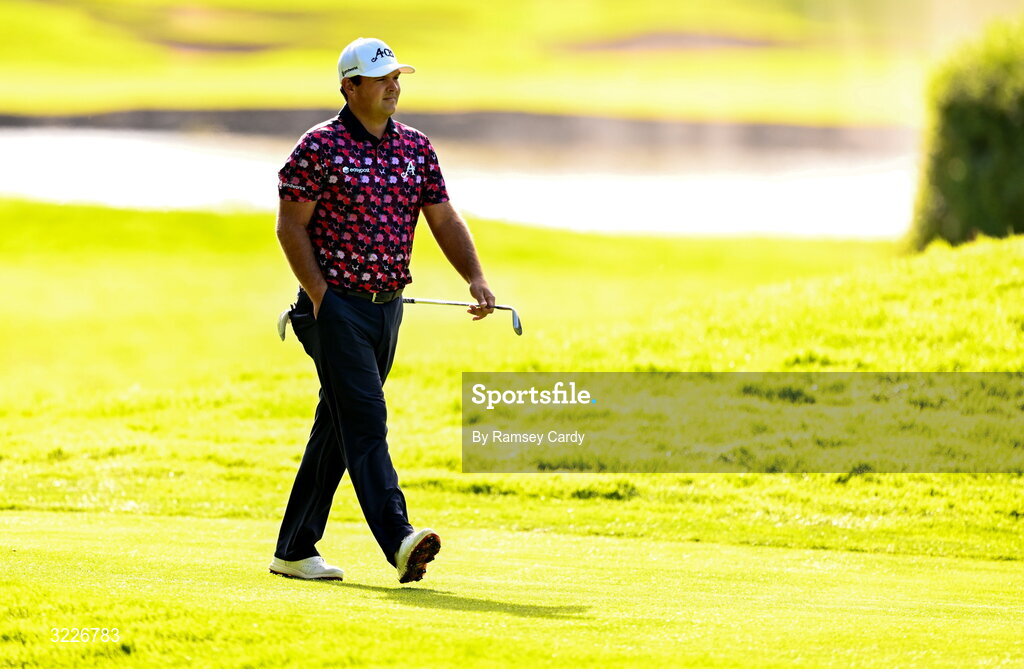 2 September 2025; Patrick Reed of USA during a practice round in advance of the Amgen Irish Open Golf Championship 2025 at The K Club in Straffan, Kildare. Photo by Ramsey Cardy/Sportsfile