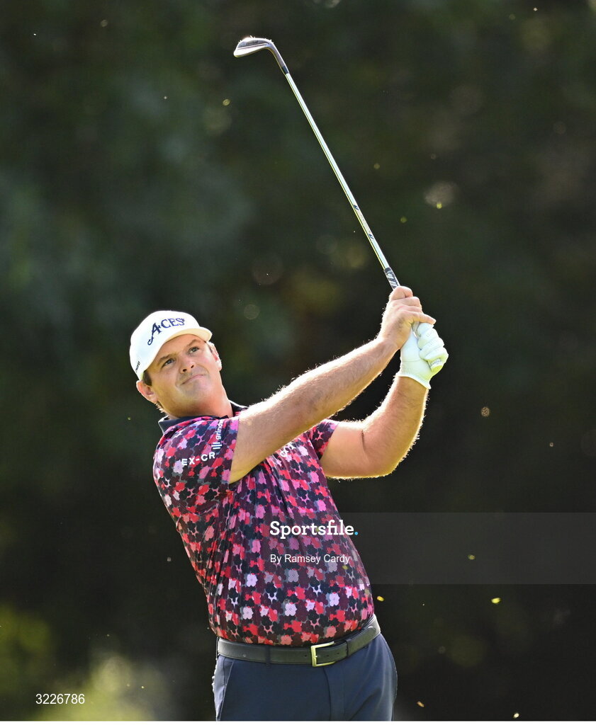 2 September 2025; Patrick Reed of USA during a practice round in advance of the Amgen Irish Open Golf Championship 2025 at The K Club in Straffan, Kildare. Photo by Ramsey Cardy/Sportsfile
