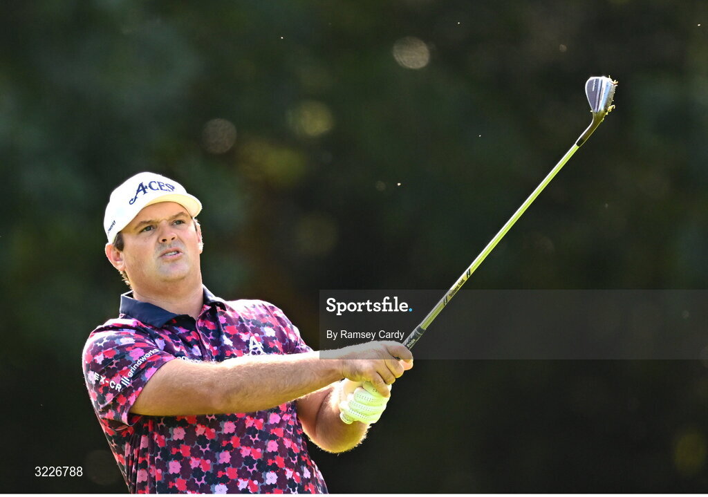2 September 2025; Patrick Reed of USA during a practice round in advance of the Amgen Irish Open Golf Championship 2025 at The K Club in Straffan, Kildare. Photo by Ramsey Cardy/Sportsfile