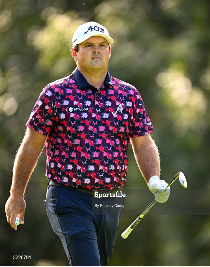 2 September 2025; Patrick Reed of USA during a practice round in advance of the Amgen Irish Open Golf Championship 2025 at The K Club in Straffan, Kildare. Photo by Ramsey Cardy/Sportsfile