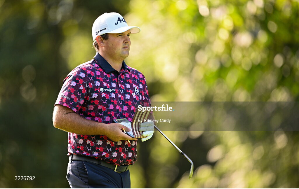 2 September 2025; Patrick Reed of USA during a practice round in advance of the Amgen Irish Open Golf Championship 2025 at The K Club in Straffan, Kildare. Photo by Ramsey Cardy/Sportsfile