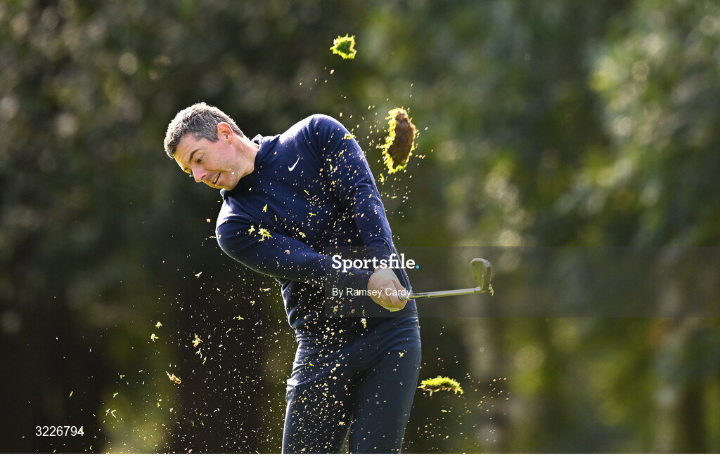 2 September 2025; Rory McIlroy of Northern Ireland during a practice round in advance of the Amgen Irish Open Golf Championship 2025 at The K Club in Straffan, Kildare. Photo by Ramsey Cardy/Sportsfile