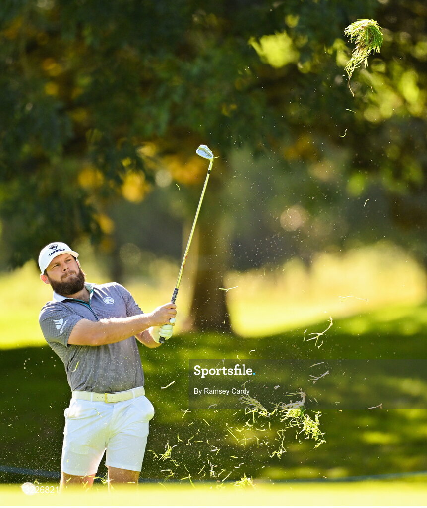 2 September 2025; Tyrrell Hatton of England during a practice round in advance of the Amgen Irish Open Golf Championship 2025 at The K Club in Straffan, Kildare. Photo by Ramsey Cardy/Sportsfile