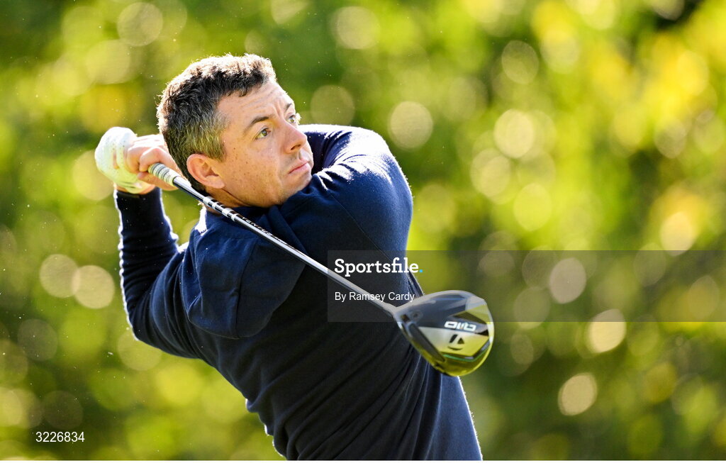 2 September 2025; Rory McIlroy of Northern Ireland during a practice round in advance of the Amgen Irish Open Golf Championship 2025 at The K Club in Straffan, Kildare. Photo by Ramsey Cardy/Sportsfile