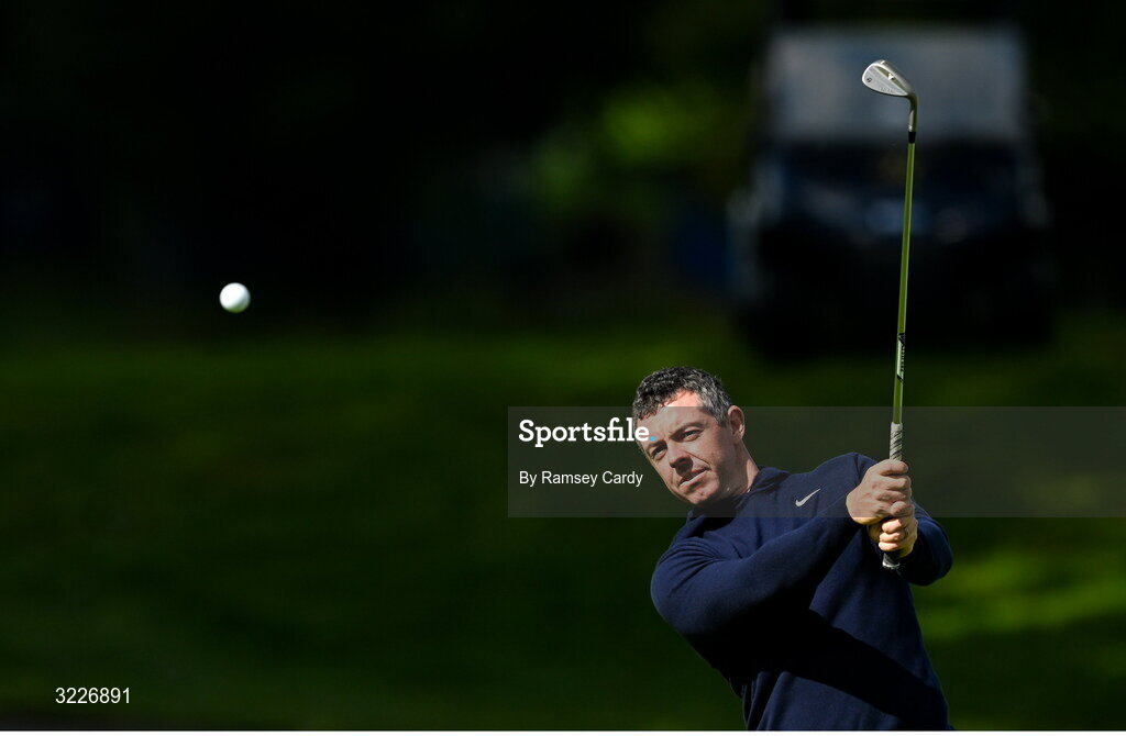 2 September 2025; Rory McIlroy of Northern Ireland during a practice round in advance of the Amgen Irish Open Golf Championship 2025 at The K Club in Straffan, Kildare. Photo by Ramsey Cardy/Sportsfile