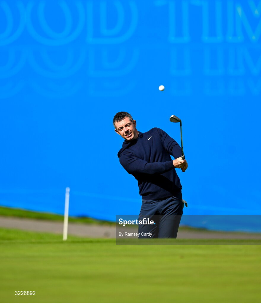 2 September 2025; Rory McIlroy of Northern Ireland during a practice round in advance of the Amgen Irish Open Golf Championship 2025 at The K Club in Straffan, Kildare. Photo by Ramsey Cardy/Sportsfile