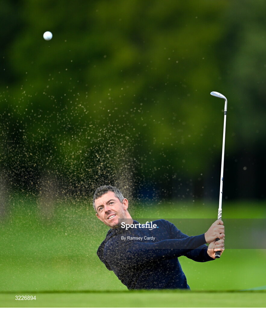 2 September 2025; Rory McIlroy of Northern Ireland during a practice round in advance of the Amgen Irish Open Golf Championship 2025 at The K Club in Straffan, Kildare. Photo by Ramsey Cardy/Sportsfile