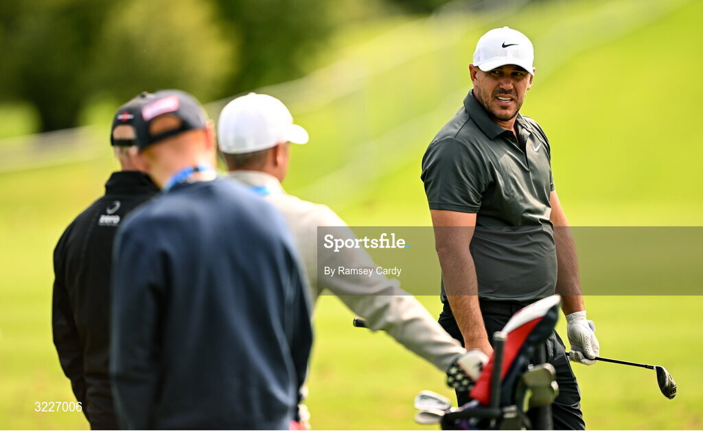 2 September 2025; Brooks Koepka of USA during a practice round in advance of the Amgen Irish Open Golf Championship 2025 at The K Club in Straffan, Kildare. Photo by Ramsey Cardy/Sportsfile