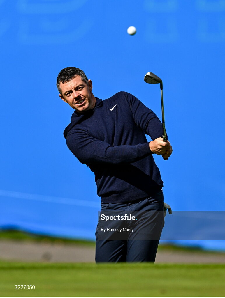 2 September 2025; Rory McIlroy of Northern Ireland during a practice round in advance of the Amgen Irish Open Golf Championship 2025 at The K Club in Straffan, Kildare. Photo by Ramsey Cardy/Sportsfile