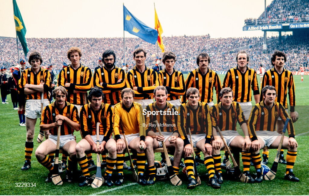 5 September 1982; Kilkenny team, back, from left, Richie Power, Christy Heffernan, Dick O’Hara, Frank Cummins, Liam Fennelly, Billy Fitzpatrick, Paddy Prendergast and John Henderson, with, front, Joe Hennessy, Ger Henderson, Noel Skehan, Brian Cody, Ger Fennelly, Kieran Brennan and Nickey Brennan before the All-Ireland Senior Hurling Championship Final match between Cork and Kilkenny at Croke Park in Dublin. Photo by Ray McManus/Sportsfile