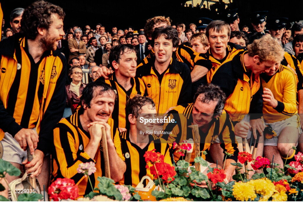 5 September 1982; Kilkenny players celebrate after their sides victory in the All-Ireland Senior Hurling Championship Final match between Cork and Kilkenny at Croke Park in Dublin. Photo by Ray McManus/Sportsfile