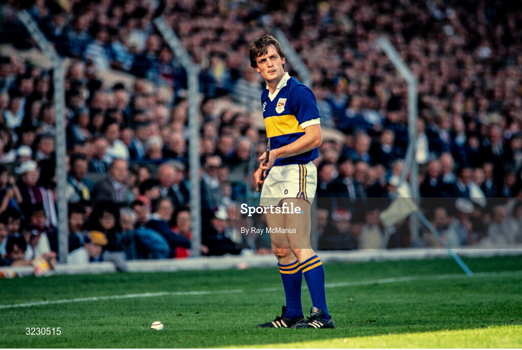 4 September 1988; Nicky English of Tipperary takes a free during the All-Ireland Senior Hurling Championship Final match between Galway and Tipperary at Croke Park in Dublin. Photo by Ray McManus/Sportsfile
