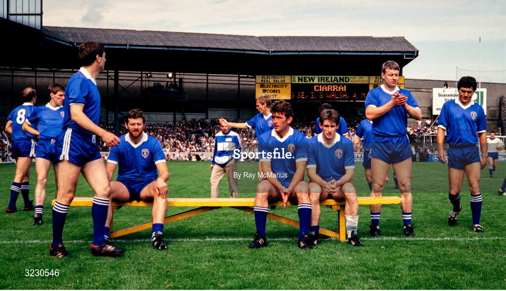 24 August 1986; Kerry players gather for a team photo before the All-Ireland Senior Football Championship semi-final match between Meath and Kerry at Croke Park in Dublin. Photo by Ray McManus/Sportsfile