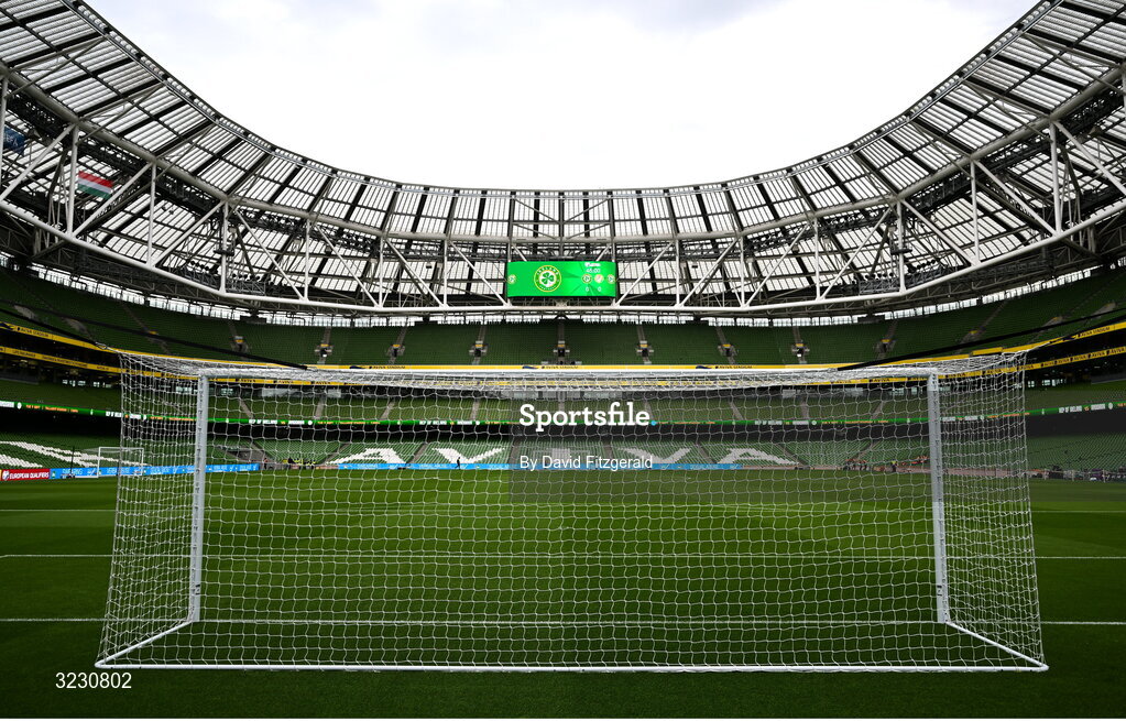 6 September 2025; A general view before the FIFA World Cup 2026 Group F qualifying match between Republic of Ireland and Hungary at the Aviva Stadium in Dublin. Photo by David Fitzgerald/Sportsfile
