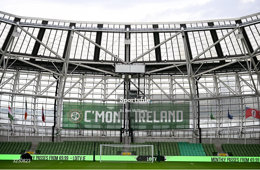 6 September 2025; A general view of the Aviva Stadium before the FIFA World Cup 2026 Group F qualifying match between Republic of Ireland and Hungary at the Aviva Stadium in Dublin. Photo by Ben McShane/Sportsfile