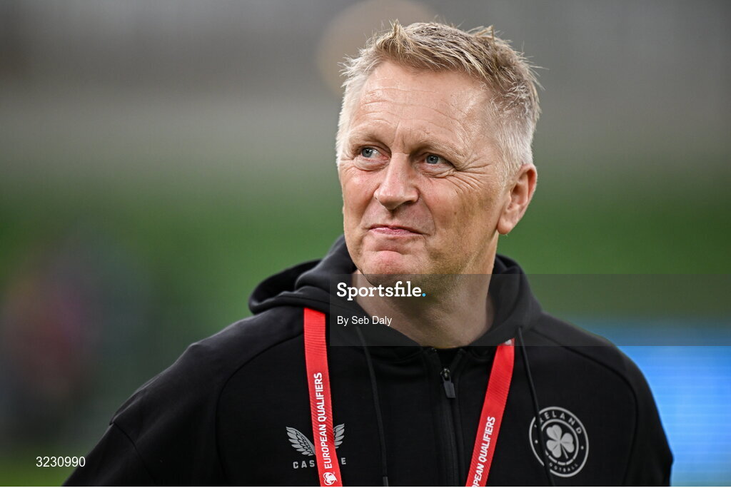 6 September 2025; Republic of Ireland head coach Heimir Hallgrimsson before the FIFA World Cup 2026 Group F qualifying match between Republic of Ireland and Hungary at the Aviva Stadium in Dublin. Photo by Seb Daly/Sportsfile