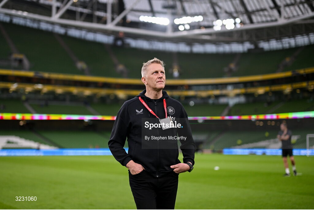 6 September 2025; Republic of Ireland head coach Heimir Hallgrimsson before the FIFA World Cup 2026 Group F qualifying match between Republic of Ireland and Hungary at the Aviva Stadium in Dublin. Photo by Stephen McCarthy/Sportsfile