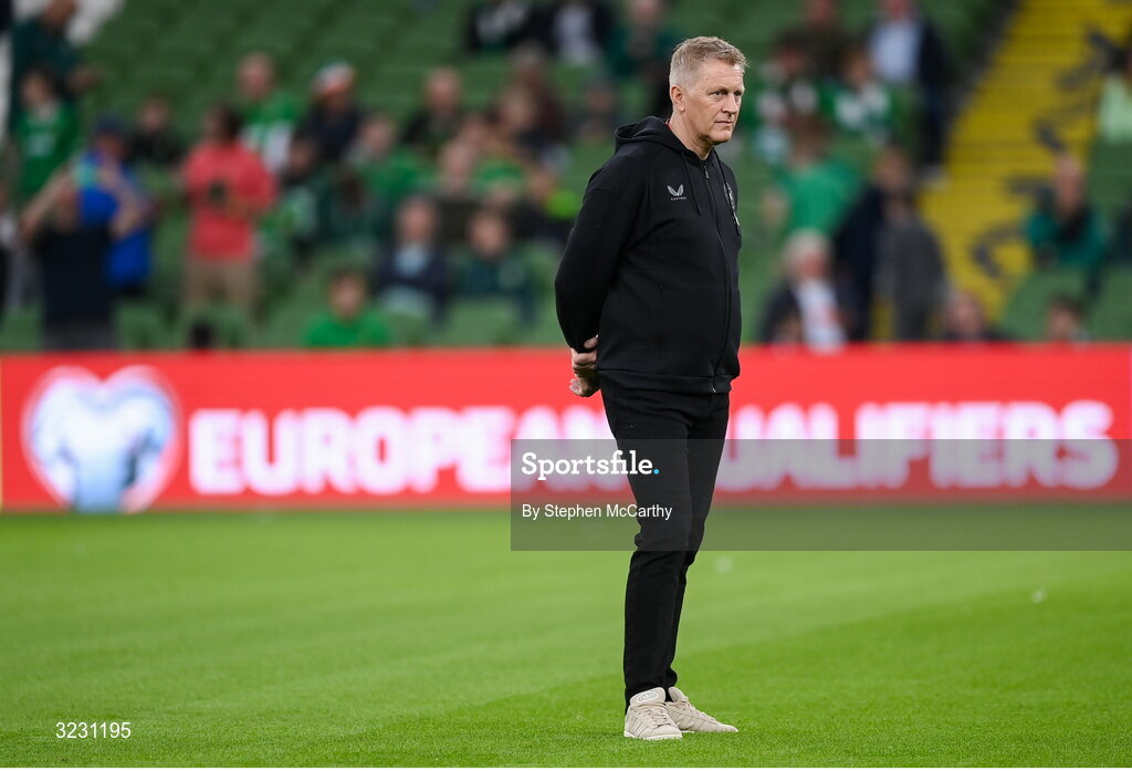 6 September 2025; Republic of Ireland head coach Heimir Hallgrimsson before the FIFA World Cup 2026 Group F qualifying match between Republic of Ireland and Hungary at the Aviva Stadium in Dublin. Photo by Stephen McCarthy/Sportsfile