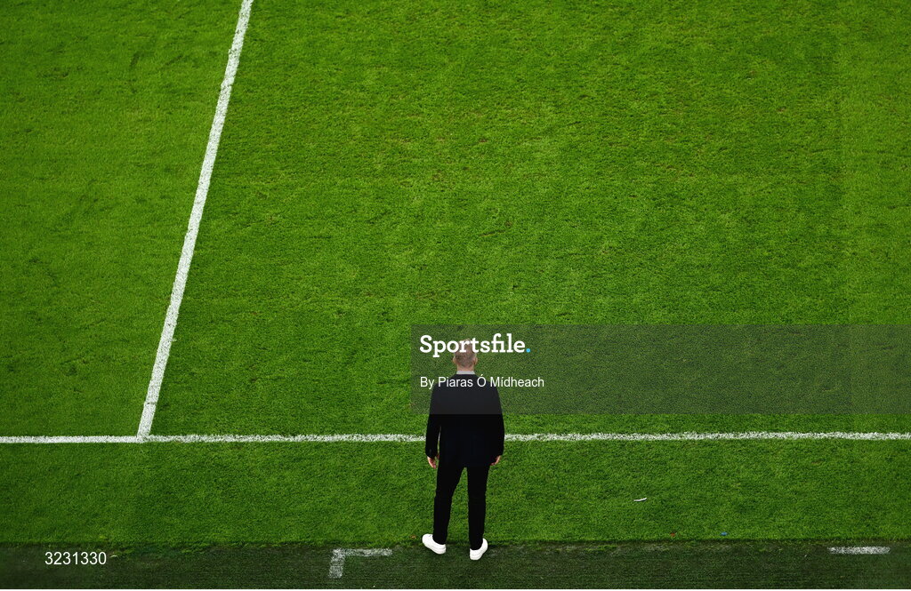 6 September 2025; Republic of Ireland head coach Heimir Hallgrimsson during the FIFA World Cup 2026 Group F qualifying match between Republic of Ireland and Hungary at the Aviva Stadium in Dublin. Photo by Piaras Ó Mídheach/Sportsfile