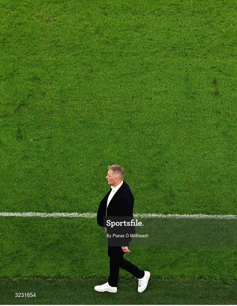 6 September 2025; Republic of Ireland head coach Heimir Hallgrimsson during the FIFA World Cup 2026 Group F qualifying match between Republic of Ireland and Hungary at the Aviva Stadium in Dublin. Photo by Piaras Ó Mídheach/Sportsfile
