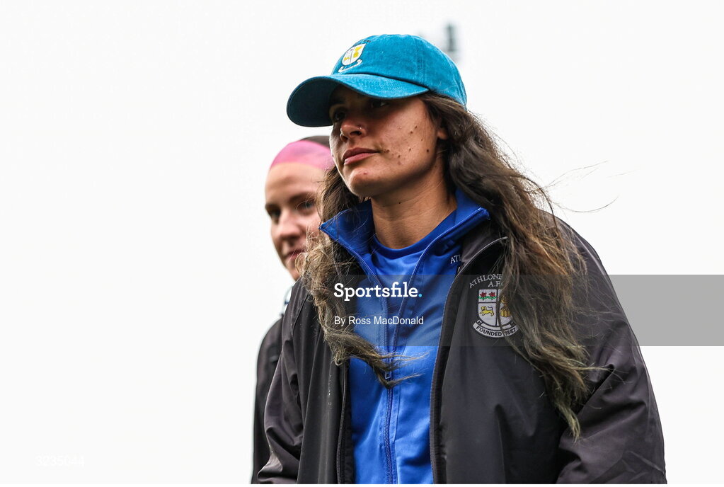 10 September 2025; Maria Matthaiou of Athlone Town before the UEFA Women's Europa Cup first qualifying round first leg match between Glasgow City and Athlone Town at Petershill Park in Glasgow, Scotland. Photo by Ross MacDonald/Sportsfile
