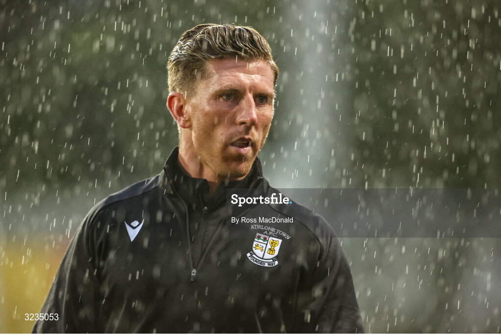 10 September 2025; Athlone Town interim manager John Sullivan before the UEFA Women's Europa Cup first qualifying round first leg match between Glasgow City and Athlone Town at Petershill Park in Glasgow, Scotland. Photo by Ross MacDonald/Sportsfile